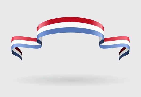 Drapeau luxembourgeois. Illustration vectorielle . — Image vectorielle