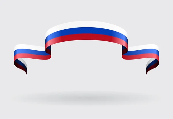Hintergrund der russischen Flagge. Vektorillustration. — Stockvektor