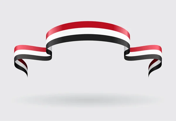 Фон флага Йемена. Векторная иллюстрация . — стоковый вектор