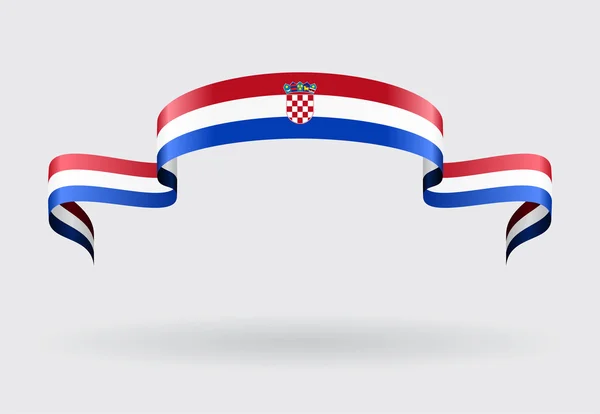 Σημαία της Κροατίας φόντο. Vector εικονογράφηση. — Διανυσματικό Αρχείο