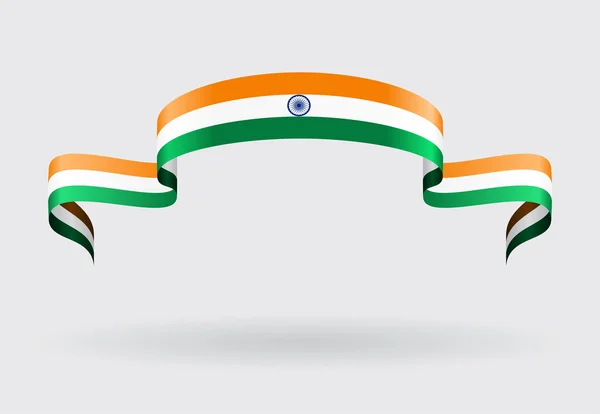 Fondo de la bandera india. Ilustración vectorial . — Vector de stock