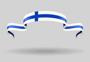 Finlandiya bayrağını arka plan. Vektör çizim.