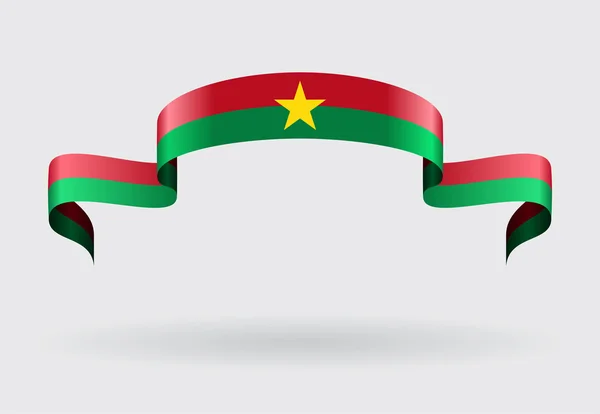 Fond drapeau du Burkina Faso. Illustration vectorielle . — Image vectorielle