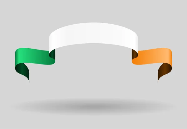 Ιρλανδική σημαία φόντο. Vector εικονογράφηση. — Διανυσματικό Αρχείο