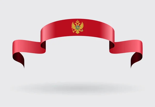 Montenegro Flagge Hintergrund. Vektorillustration. — Stockvektor