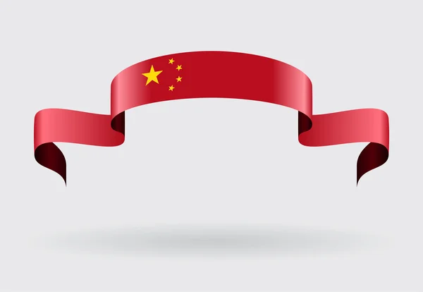 Kínai zászló a háttérben. Vektoros illusztráció. — Stock Vector