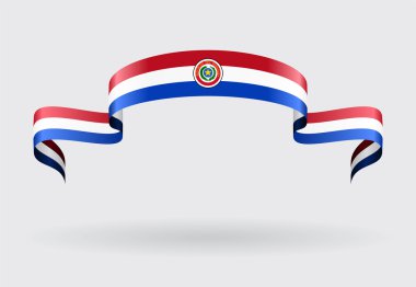 Paraguayan flag background. Vector illustration. clipart