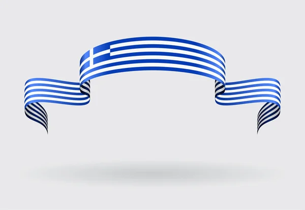 Hintergrund der griechischen Flagge. Vektorillustration. — Stockvektor