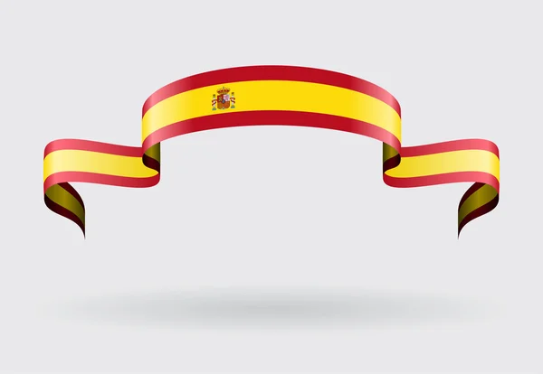Hintergrund der spanischen Flagge. Vektorillustration. — Stockvektor
