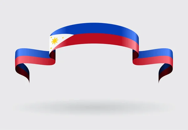 Fondo de bandera de Filipinas. Ilustración vectorial . — Vector de stock