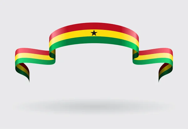 Tle flaga Ghany. Ilustracja wektorowa. — Wektor stockowy