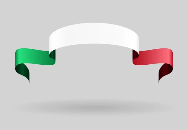 Hintergrund der italienischen Flagge. Vektorillustration. — Stockvektor