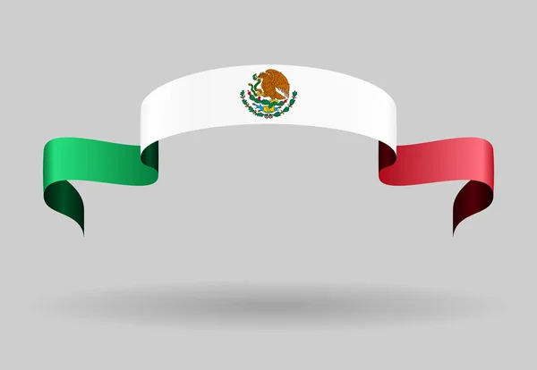 Mexican flag background. Vector illustration. — Stock Vector