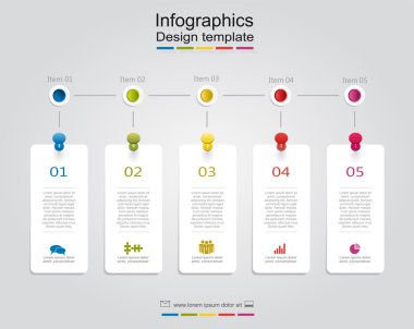 Infographic tasarım şablonu. vektör çizim.