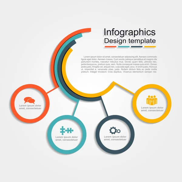 Infographic formgivningsmall. vektor illustration. — Stock vektor