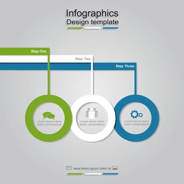 Infographic design template. Vector illustration. — Stock Vector