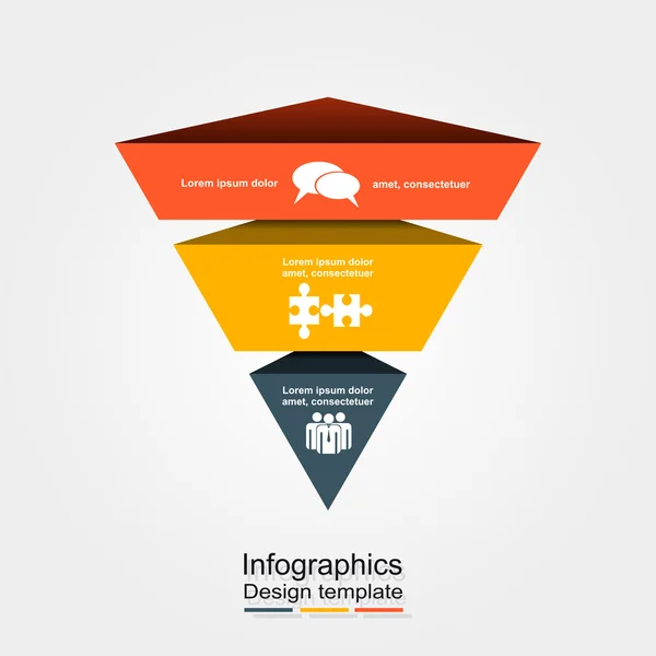 Infographic tasarım şablonu. vektör çizim. — Stok Vektör