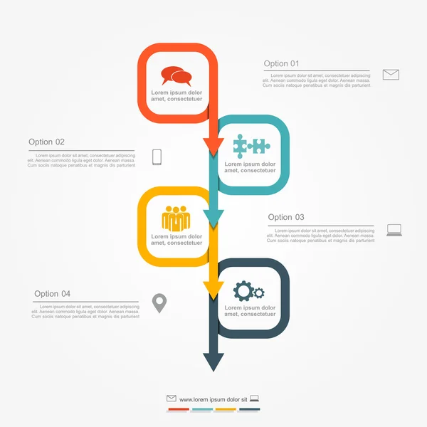 Infographic πρότυπο σχεδίασης. εικονογράφηση φορέας. — Διανυσματικό Αρχείο