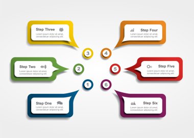 Infographic tasarım şablonu. vektör çizim.