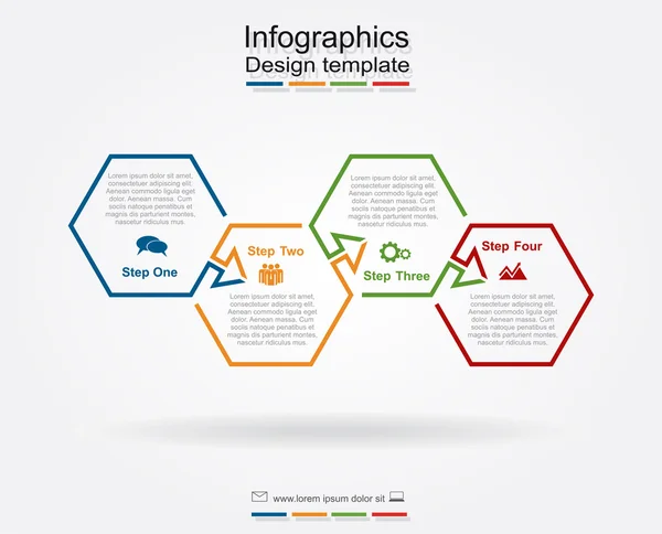 Infographic πρότυπο σχεδίασης. εικονογράφηση φορέας. — Διανυσματικό Αρχείο