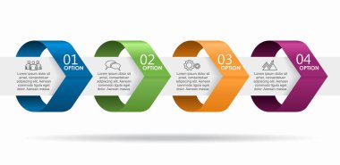 Metniniz için yer alan bilgi tasarım şablonu. Vektör illüstrasyonu.