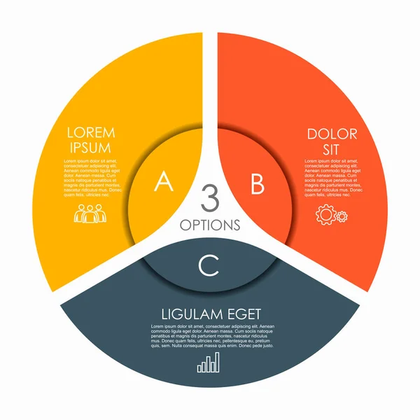 Modello di design infografico con spazio per i tuoi dati. Illustrazione vettoriale. — Vettoriale Stock