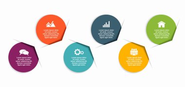 Verileriniz için yer alan bilgi tasarım şablonu. Vektör illüstrasyonu.