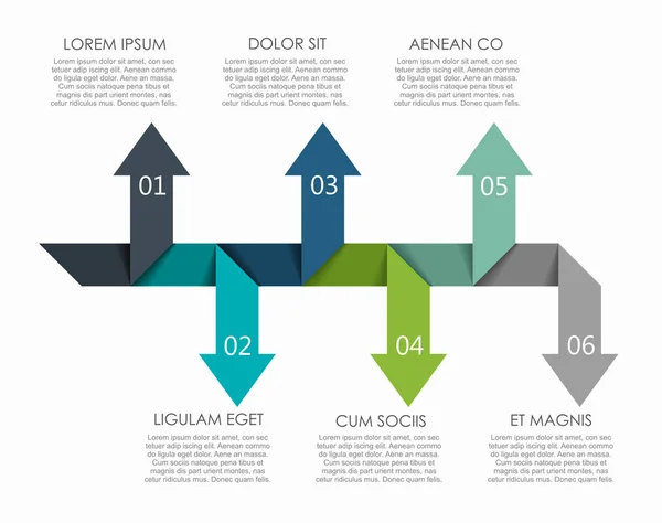 Modello di design infografico con spazio per i tuoi dati. Illustrazione vettoriale. — Vettoriale Stock