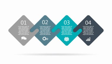 Verileriniz için yer alan bilgi tasarım şablonu. Vektör illüstrasyonu.