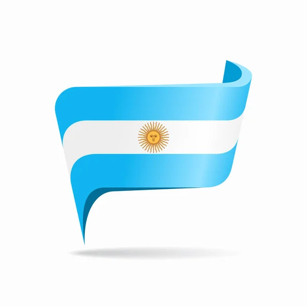Argentijnse vlag wijzer lay-out. Vectorillustratie. — Stockvector