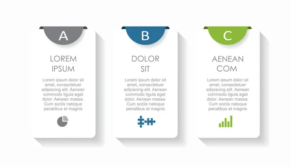 Plantilla de diseño infográfico con lugar para sus datos. Ilustración vectorial. — Vector de stock