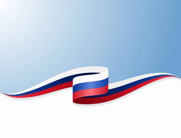 Russische vlag golvende abstracte achtergrond. Vectorillustratie. — Stockvector