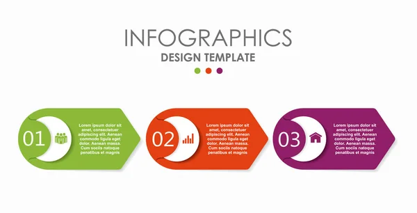 Modèle de conception infographique avec place pour vos données. Illustration vectorielle. — Image vectorielle