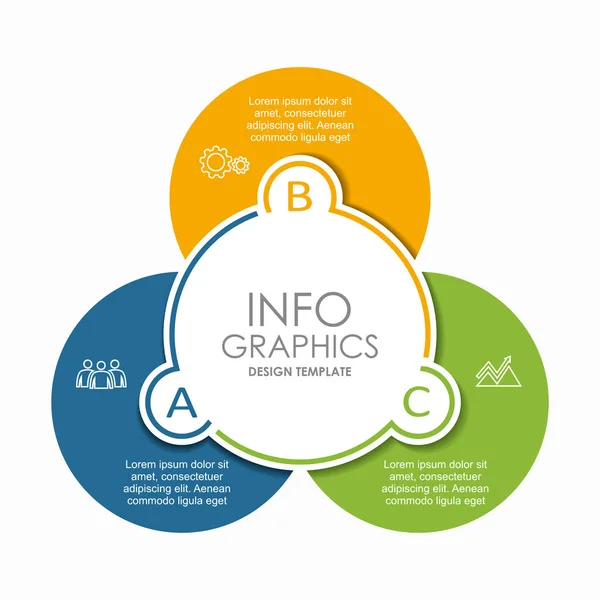 Modello di design infografico con spazio per i tuoi dati. Illustrazione vettoriale. — Vettoriale Stock