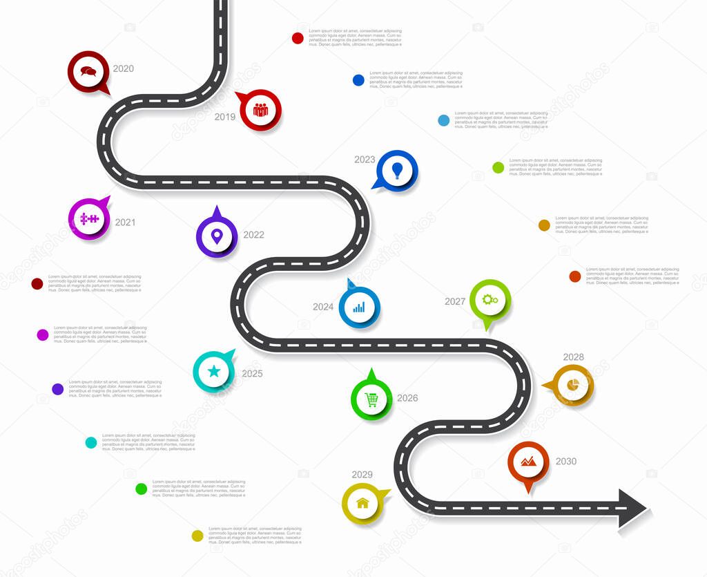 Infographic design template with place for your data. Vector illustration.