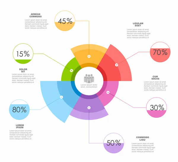 Infographic design template with place for your data. Vector illustration. — Stock Vector