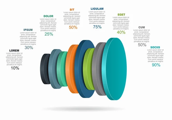 Modelo de elemento infográfico de 4 escadas de degraus