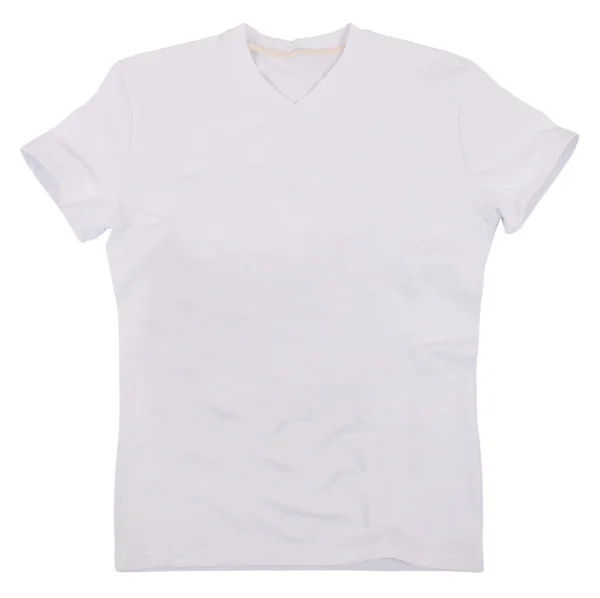 Mens t-shirt geïsoleerd op witte achtergrond. — Stockfoto