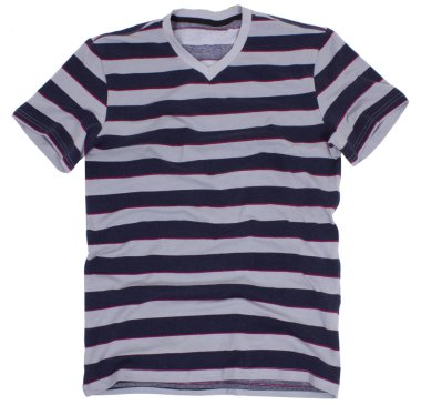 erkek t-shirt beyaz zemin üzerine izole..