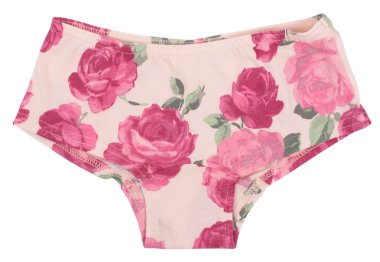 Beyaz arka plan üzerinde izole kadın külotu.