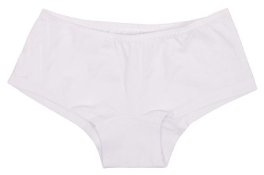 Beyaz arka plan üzerinde izole kadın külotu.