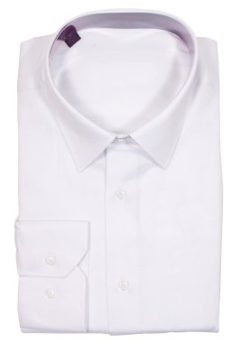 Mens boş katlanmış gömlek. beyaz izole