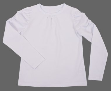 Çocuk bluz gri arka plan üzerinde izole