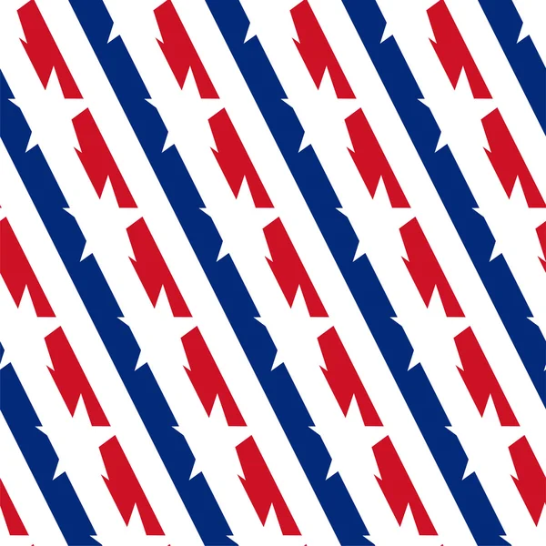 American stars and stripes seamless pattern Vector — Stock Vector