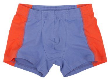 Beyaz arka plan üzerinde izole erkek iç giyim