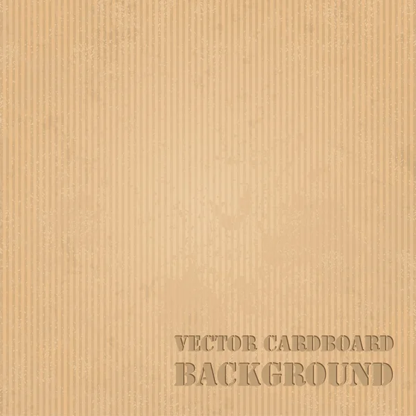 Cardboard grunge paper texture background. Vector — Stock Vector