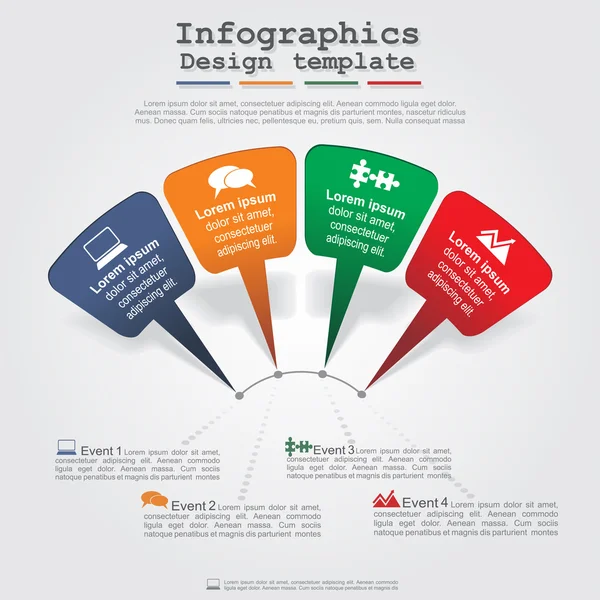 Layout de elemento de infográficos de seta moderna. Vetor — Vetor de Stock