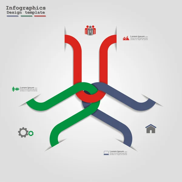 Infographic tervezősablon. vektoros illusztráció — Stock Vector