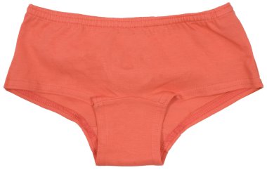 Beyaz arka plan üzerinde izole kadın külotu.