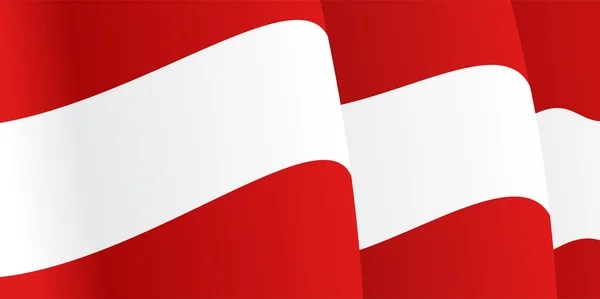 Background with waving Austria Flag. Vector — Stock Vector